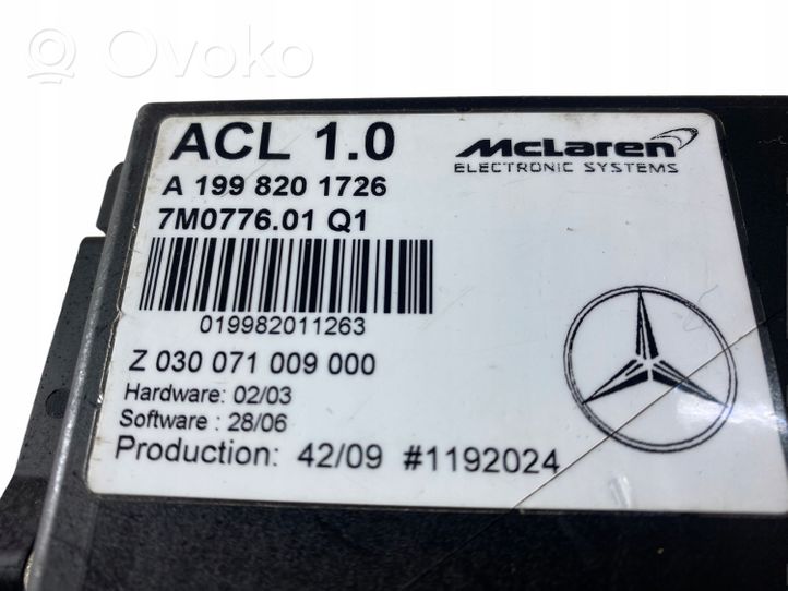 Mercedes-Benz SLR McLaren C199 Gearbox control unit/module A1998201726