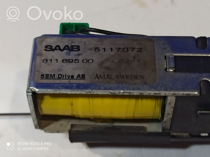 Saab 9-5 Siłownik klapki wlewu paliwa 5117072