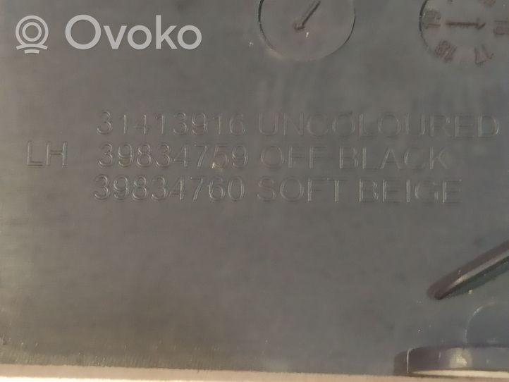 Volvo S60 Cornice di rivestimento della regolazione del sedile della portiera anteriore 39834763