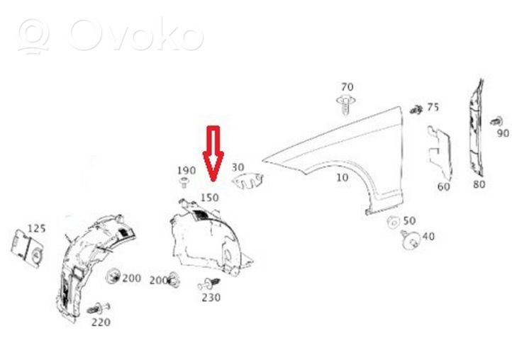 Mercedes-Benz CLS C257 Nadkole przednie A2576910800