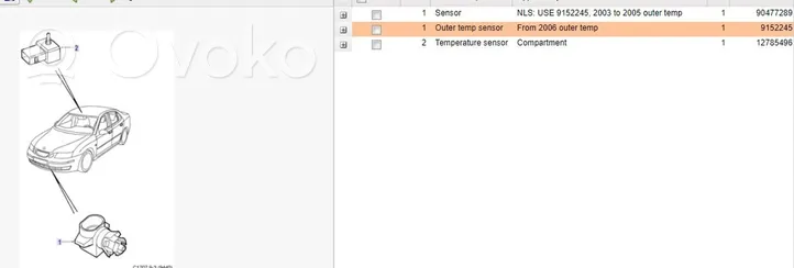 Saab 9-3 Ver2 Измеритель температуры масла 9152245
