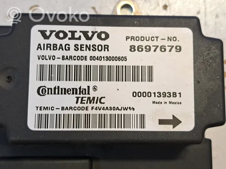 Volvo S40 Centralina/modulo airbag 8697679