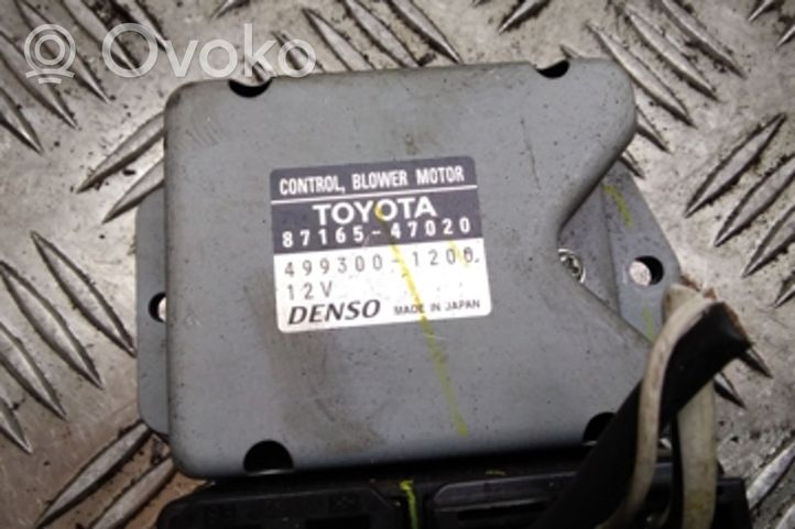 Toyota Prius (XW20) Lämpöpuhaltimen tuulettimen rele 8716547020