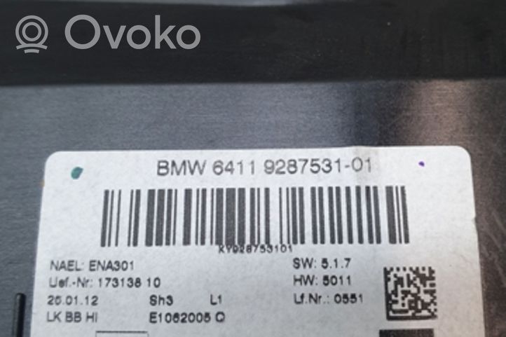 BMW 1 F20 F21 Sterowania klimatyzacji / Ogrzewania 64119287531