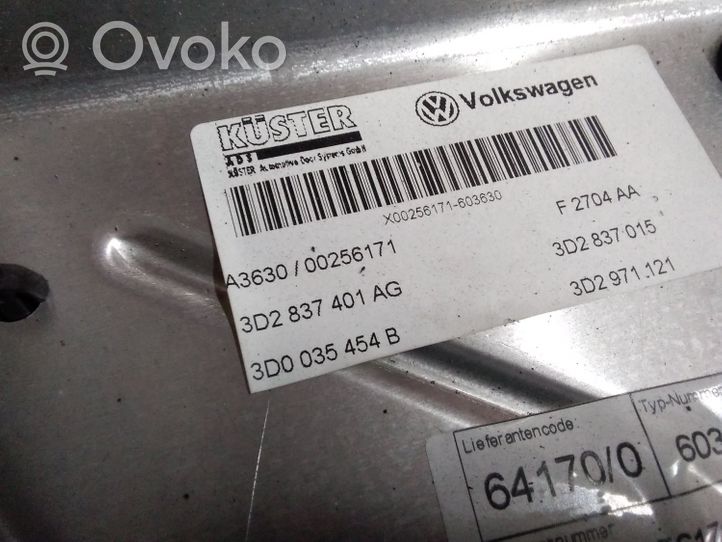 Volkswagen Phaeton Etuikkunan nostomekanismi ilman moottoria 3D4837755AC