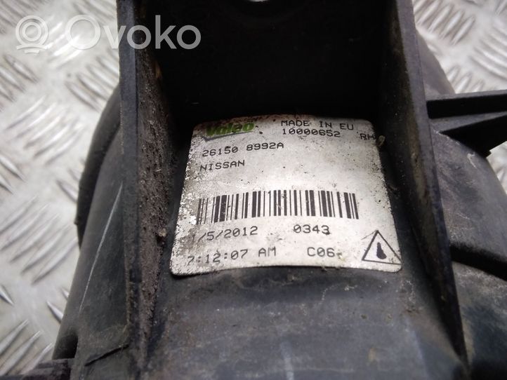 Nissan Qashqai+2 Światło przeciwmgłowe przednie 261508992A