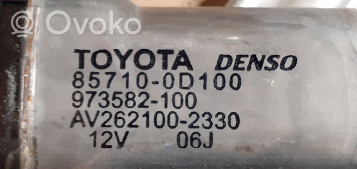Toyota Auris 150 Alzacristalli della portiera posteriore con motorino 857100D100