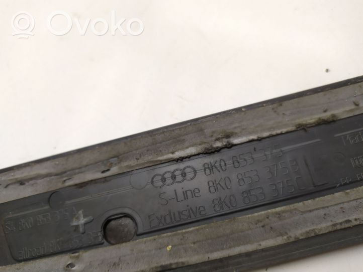 Audi A4 S4 B8 8K Side skirt rear trim 8K0853375