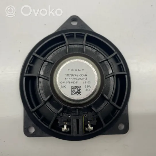 Tesla Model 3 Haut-parleur de porte avant 107974200A