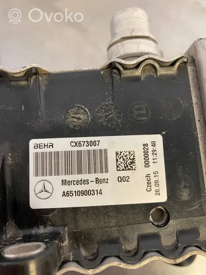 Mercedes-Benz C W205 Välijäähdyttimen jäähdytin A6510900314