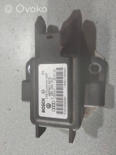 Audi A4 S4 B5 8D Capteur de vitesse de lacet d'accélération ESP 4B0907637A