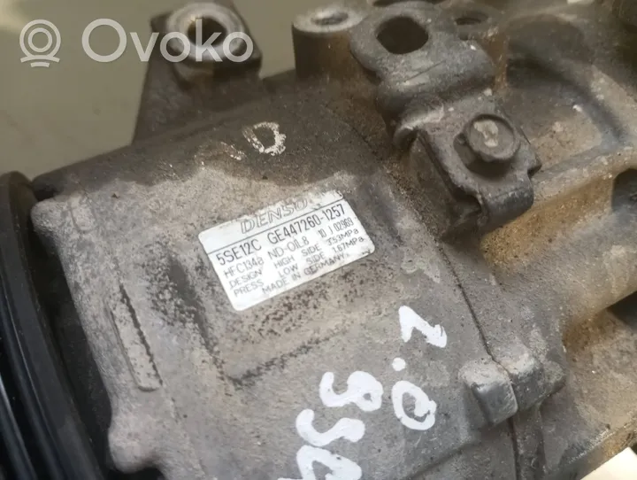 Toyota Auris 150 Kompresor / Sprężarka klimatyzacji A/C GE4472601257