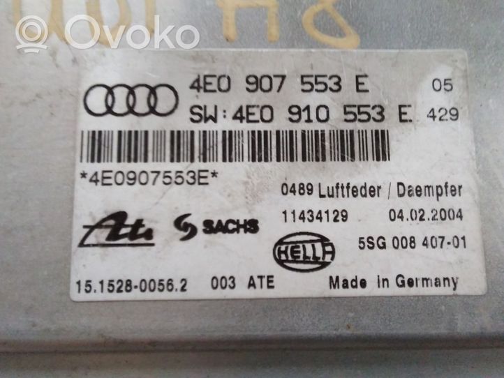 Audi A8 S8 D3 4E Module de commande suspension 4E0907553E