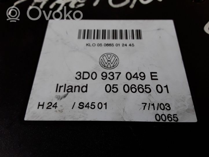 Volkswagen Phaeton Mukavuusmoduuli 3D0937049E