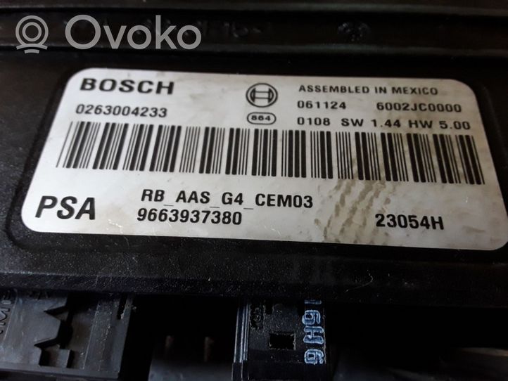 Citroen C4 Grand Picasso Parkošanas (PDC) vadības bloks 9663937380