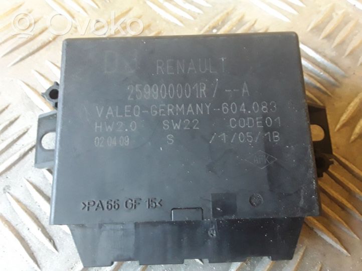 Renault Megane III Unité de commande, module PDC aide au stationnement 259900001R