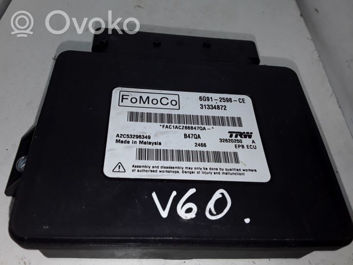 Volvo V60 Hand brake control module 31334872