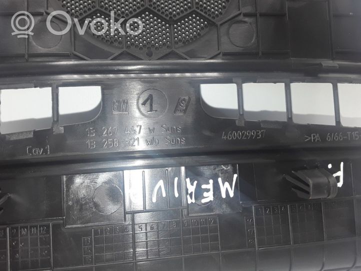 Opel Meriva B Maskownica centralnego głośnika deski rozdzielczej 13267447