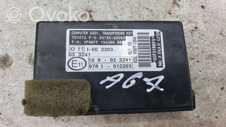 Toyota Avensis T270 Imobilaizerio valdymo blokas 8978005050