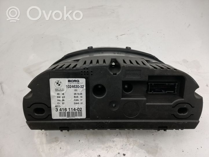 BMW X3 E83 Compteur de vitesse tableau de bord 102463032