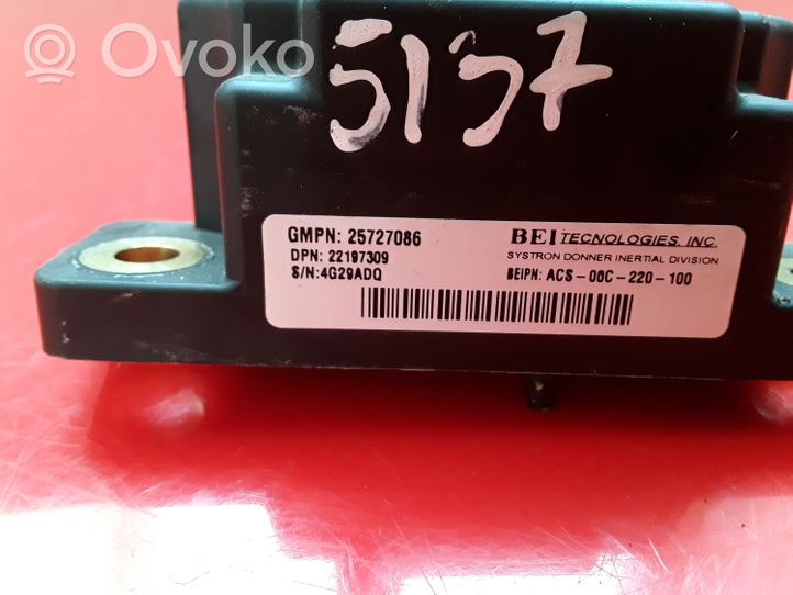 Cadillac SRX ESP acceleration yaw rate sensor 25727086