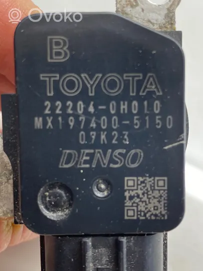 Toyota Camry Débitmètre d'air massique 222040H010