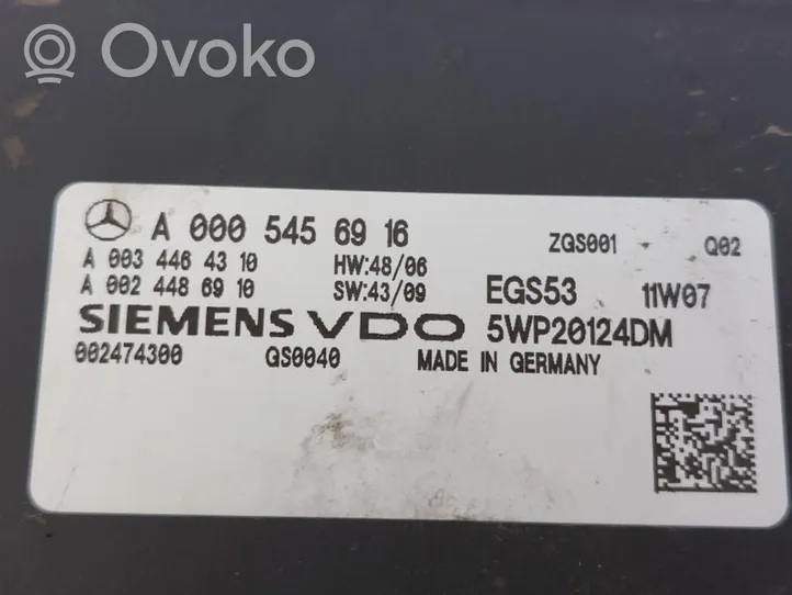 Mercedes-Benz E AMG W212 Dzinēja vadības bloks A0005456916