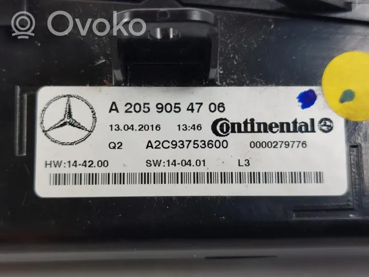 Mercedes-Benz C AMG W205 Centrālā konsole A2059054906