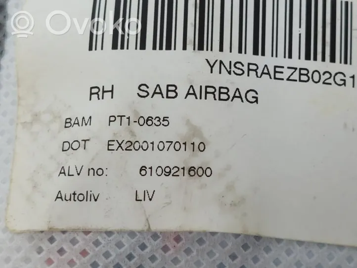 Hyundai ix20 Poduszka powietrzna Airbag fotela 610921600