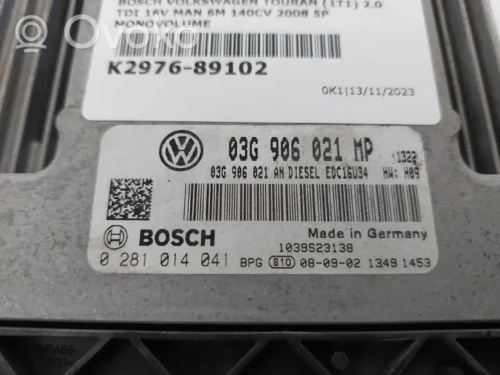 Volkswagen Touran I Sterownik / Moduł ECU 0281014041