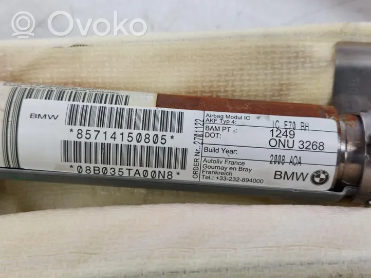 BMW X5 E70 Poduszka powietrzna Airbag boczna 72127141508