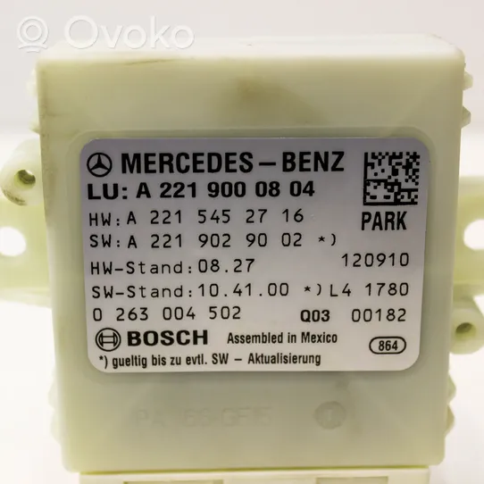 Mercedes-Benz S W221 Steuergerät Einparkhilfe Parktronic PDC A2219000804