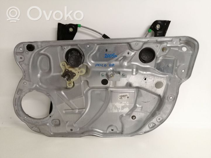 Volkswagen Polo IV 9N3 Mechaninis priekinio lango pakėlimo mechanizmas 6Q4837756