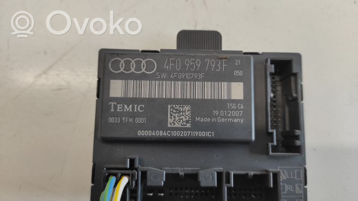 Audi A6 S6 C6 4F Oven ohjainlaite/moduuli 4F0959793F