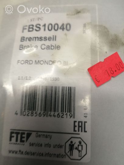 Ford Mondeo Mk III Handbrake/parking brake wiring cable FBS10040