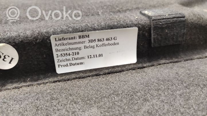 Volkswagen Phaeton Tavaratilan pohjan tekstiilimatto 3D5863463G