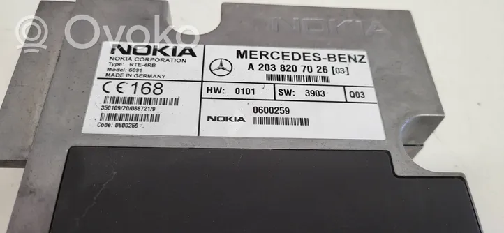 Mercedes-Benz S W220 Amplificateur de son A2038207026