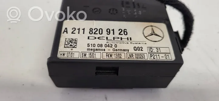 Mercedes-Benz S W220 Boîtier module alarme A2118209126