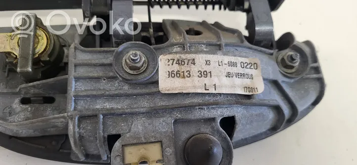 Citroen C5 Klamka zewnętrzna drzwi przednich 96613391