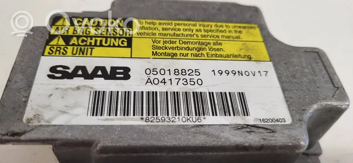 Saab 9-5 Airbag control unit/module 05018825