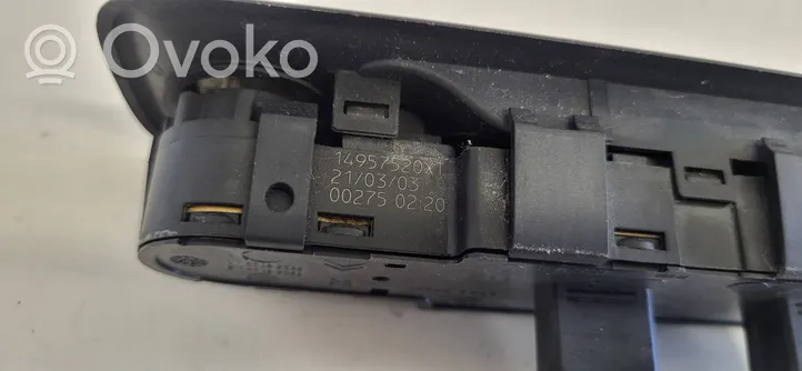 Peugeot 807 Electric window control switch 14957520XT