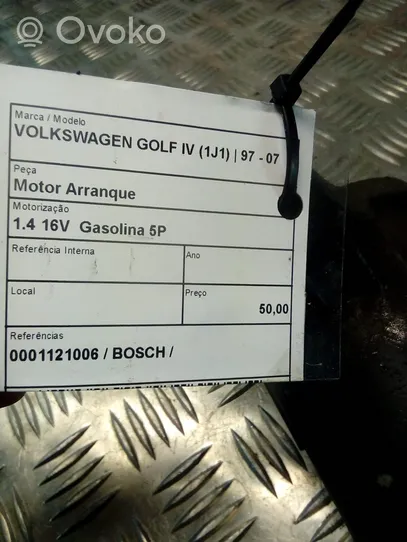 Volkswagen Golf IV Käynnistysmoottori 