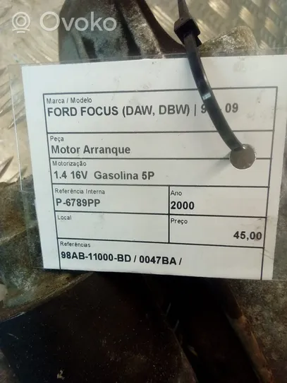 Ford Focus Käynnistysmoottori 