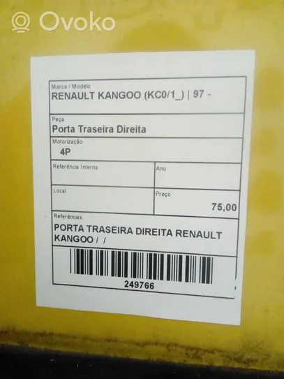 Renault Kangoo I Porte arrière 