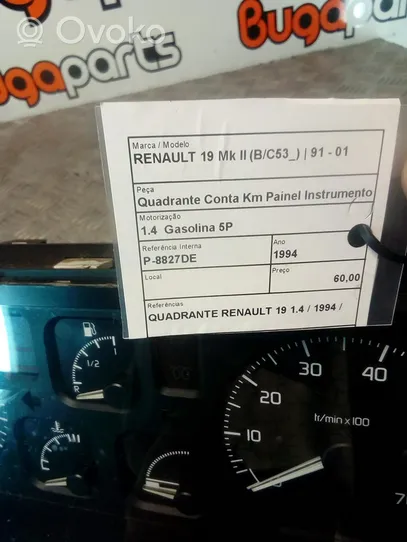 Renault 19 Spidometras (prietaisų skydelis) 