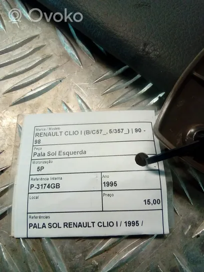 Renault Clio I Häikäisysuojan kiinnityskoukun kiinnike 