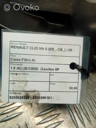 Renault Clio II Ilmansuodattimen kotelo 