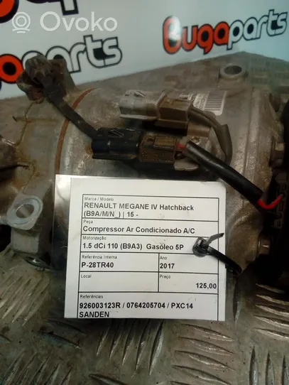 Renault Megane IV Kompresor / Sprężarka klimatyzacji A/C 
