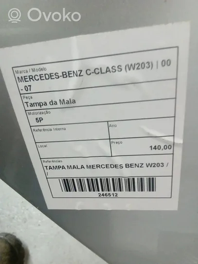 Mercedes-Benz C W203 Puerta del maletero/compartimento de carga 