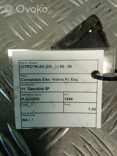 Citroen AX Interrupteur commade lève-vitre 